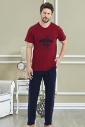 %100 Pamuklu Baskılı T-shirt ve Alt Pijama Takım - 3
