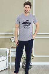 %100 Pamuklu Baskılı T-shirt ve Alt Pijama Takım - 4