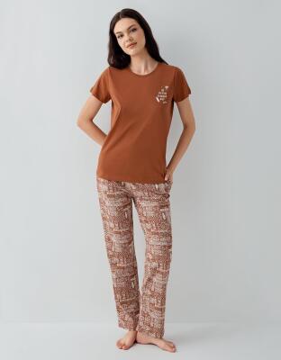 Anne Kız & Baba Oğul Pijama Kombini - Ürünler Ayrı Ayrı Satılır, Kombin İçin Ayrı Ayrı Sırayla Sepete Eklenmelidir-%100 Pamuk - 10