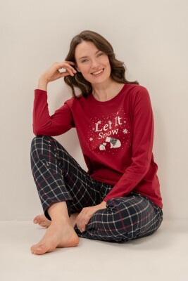 Anne Kız Pijama Takım, Yetişkin ve Çocuk Pijamaları Ayrı Fiyatlardadır - 7