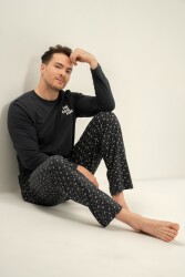 Çiftlere Özel Erkek Pijama Takım, %100 Pamuk