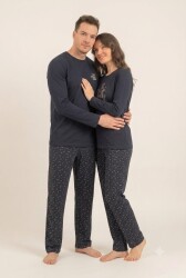 Çiftlere Özel Erkek Pijama Takım, %100 Pamuk (1)