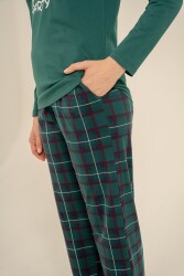 Çiftlere Özel Kadın Pijama Takım, %100 Pamuk - 3