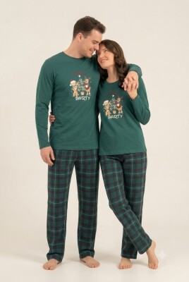 Çiftlere Özel Kadın Pijama Takım, %100 Pamuk - 11