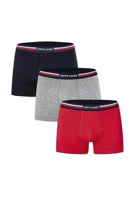 Erkek 3'lü Strech Likralı Boxer, %95 pamuk %5 likralı - 1