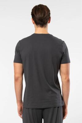 Erkek Kısakol V Yaka T-shirt, %50 Pamuk %50 Modal - 7