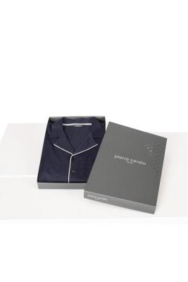 Pierre Cardin Erkek %100 Pamuklu Düğmeli Uzun Kollu Kutulu Çeyizlik Pijama Takımı – Klasik Yaka, Rahat Kalıp - 2