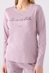 Pierre Cardin İkili Pijama Takım Açık Gül Kurusu - Süprem - 2Li Takım - 3