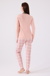 Pierre Cardin İkili Pijama Takım Açık Somon - Süprem - 2 Li Takım - 4