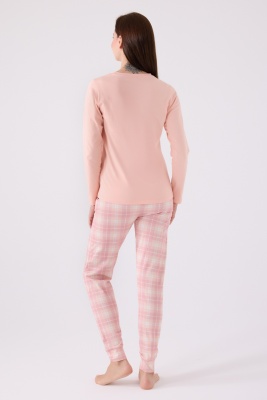 Pierre Cardin İkili Pijama Takım Açık Somon - Süprem - 2 Li Takım - 4