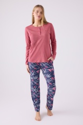 Pierre Cardin İkili Pijama Takım Karanfil - Süprem - 2Li Takım KARANFİL