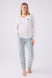Pierre Cardin İkili Pijama Takım Krem - Süprem - 2 Li Takım KREM