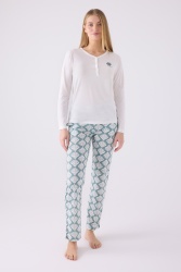 Pierre Cardin İkili Pijama Takım Krem - Süprem - 2 Li Takım - 2