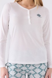 Pierre Cardin İkili Pijama Takım Krem - Süprem - 2 Li Takım - 3