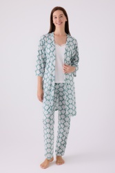  Pierre Cardin Üçlü Pijama Takım Krem  - Süprem - 3 Lü Takım - 1
