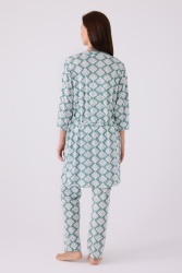  Pierre Cardin Üçlü Pijama Takım Krem  - Süprem - 3 Lü Takım - 4