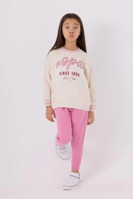 U.S. Polo Assn. 3 İplik Kumaş Kız Çocuk Eşofman Takım - 3