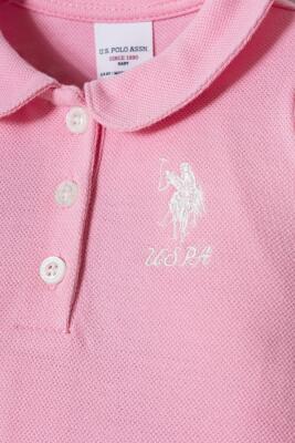US Polo Assn. Bebek Pike Tulum %100 Pamuk – Kısa Kollu, Çıtçıtlı Yazlık Bebek Tulum - 8