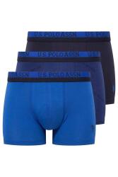 U.S. Polo Assn. Erkek 3'lü Modal Boxer, %47 modal %47 pamuk %6 likra Saks