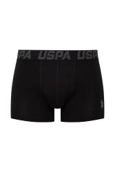 U.S. Polo Assn. Erkek Siyah Antrasit Ve Uspa Baskılı 3'lü Boxer - 3