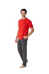 U.S. Polo Assn. Erkek Yuvarlak Yaka Pijama Takımı - 1