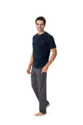 U.S. Polo Assn. Erkek Yuvarlak Yaka Pijama Takımı - 2