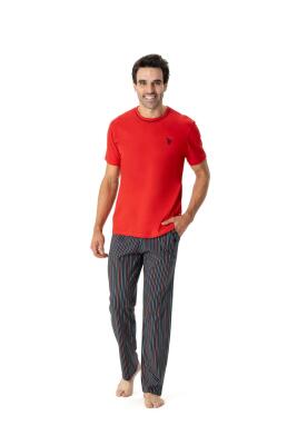 U.S. Polo Assn. Erkek Yuvarlak Yaka Pijama Takımı - 3