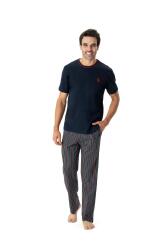 U.S. Polo Assn. Erkek Yuvarlak Yaka Pijama Takımı - 4