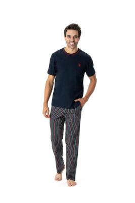 U.S. Polo Assn. Erkek Yuvarlak Yaka Pijama Takımı - 4