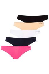 U.S. Polo Assn. Kadın 5'li Modal String, %47 modal %47 pamuk, %elastan (1)