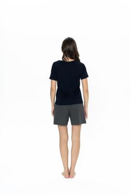 Us Polo Kadın Cepli Şort T-shirt Takım, Bisiklet Yaka, Kısakol - 4