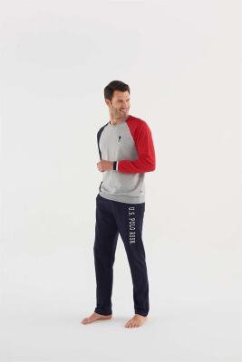 Yeni Sezon Parça Renkli Kışlık Ekek Pijama Takım - 4