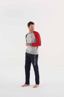 Yeni Sezon Parça Renkli Kışlık Ekek Pijama Takım - 8