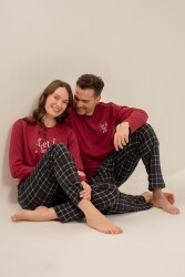 Yılbaşı Özel Erkek Pijama Takım, %100 Pamuk (1)