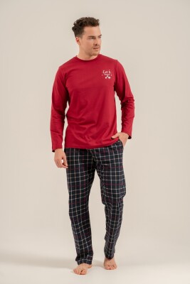 Yılbaşı Özel Kız Çocuk Pijama Takım, %100 Pamuk - 13