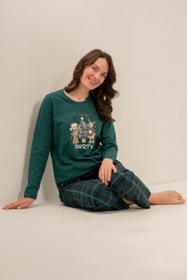 Yılbaşı Özel Kız Çocuk Pijama Takım - 8