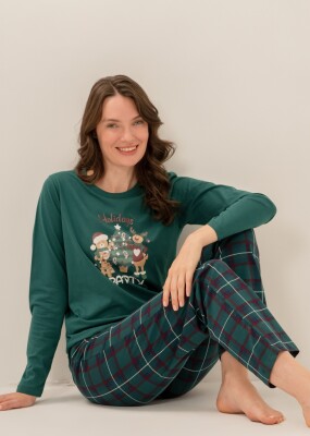Yılbaşı Özel Kız Çocuk Pijama Takım - 10