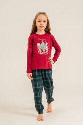 Yılbaşı Özel Kız Çocuk Pijama Takım