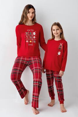 Yılbaşı Özel Üretim Aile Pijama, Kadın Erkek ve çocuk pijamalar ayrı ayrı fiyatlandırılır - 1
