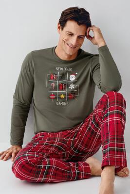 Yılbaşı Özel Üretim Aile Pijama, Kadın Erkek ve çocuk pijamalar ayrı ayrı fiyatlandırılır - 13